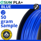 50 gram sample - eSun PLA+ Blue 1.75mm Filament