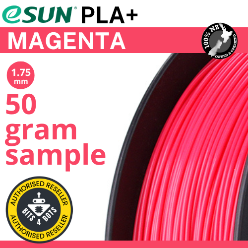 50 gram sample - eSun PLA+ Magenta 1.75mm Filament