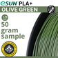 50 gram sample - eSun PLA+ Olive Green 1.75mm Filament