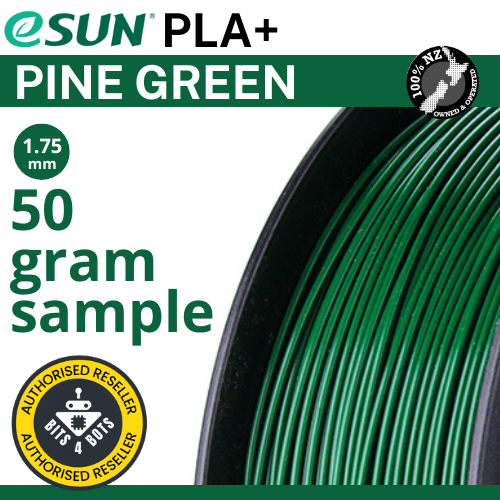 50 gram sample - eSun PLA+ Pine Green 1.75mm Filament