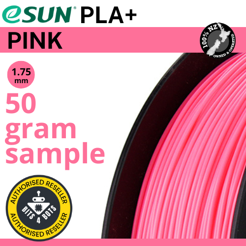 50 gram sample - eSun PLA+ Pink 1.75mm Filament