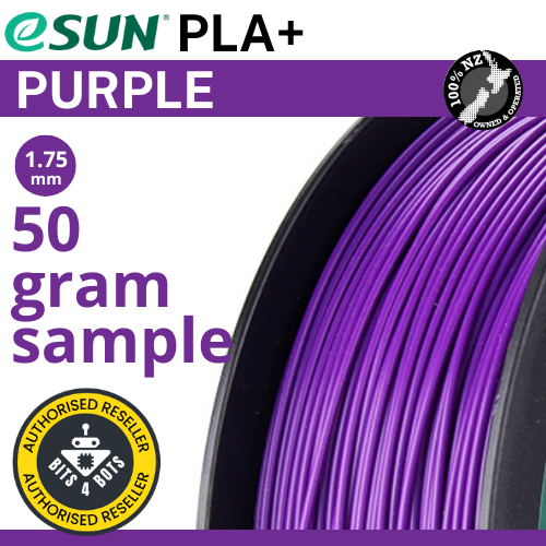 50 gram sample - eSun PLA+ Purple 1.75mm Filament