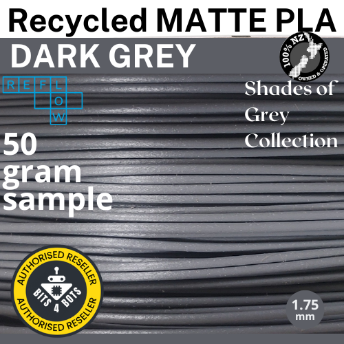Sample - Reflow Recycled Matte PLA - Shades of Grey