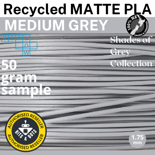 Sample - Reflow Recycled Matte PLA - Shades of Grey