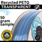 Sample - Reflow Recycled PETG - Clear and Natural Collection