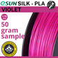 50 gram sample - eSun Silk-PLA Violet 1.75mm Filament