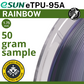50 gram sample - eSun TPU-95A (flexible) Rainbow 1.75mm Filament