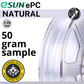 50 gram sample - eSun ePC (PolyCarbonate) Natural 1.75mm Filament