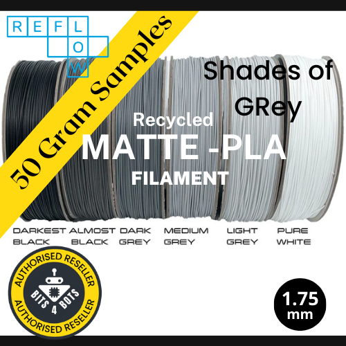 Sample - Reflow Recycled Matte PLA - Shades of Grey