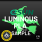 50 gram sample - eSun PLA Luminous 1.75mm Filament