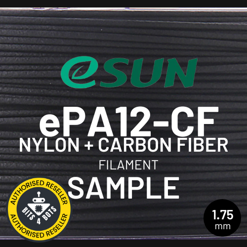 50 gram sample - eSun ePA12-CF (Nylon + Carbon Fiber) 1.75mm Filament
