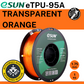 eSun TPU-95A (flexible) Transparent Orange 1.75mm Filament 1kg