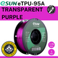 eSun TPU-95A (flexible) Transparent Purple 1.75mm Filament 1kg
