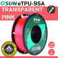 eSun TPU-95A (flexible) Transparent Pink 1.75mm Filament 1kg