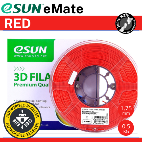 eSun eMATE Red 1.75mm Filament 0.5kg