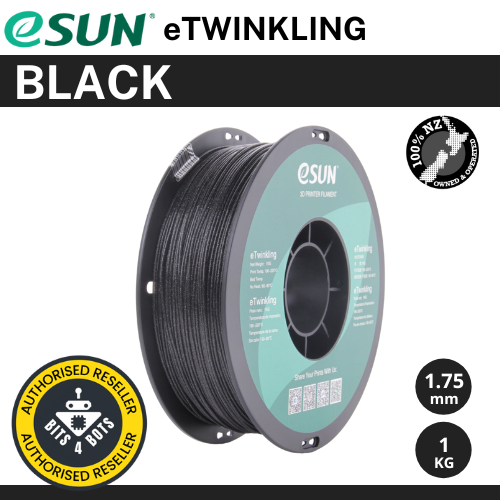 eSun eTwinkling Black 1.75mm Filament 1kg
