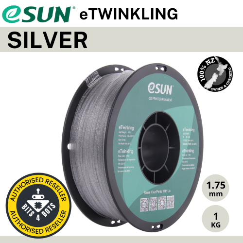 eSun eTwinkling Silver 1.75mm Filament 1kg